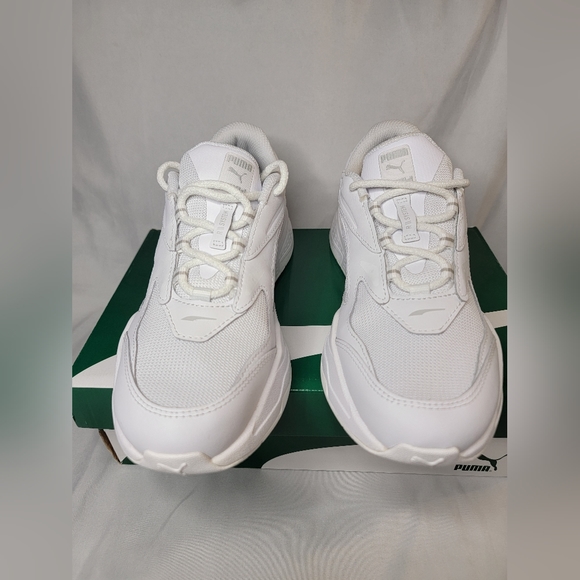 Puma RS-Z Leather Trainer Thriple White Sneaker Womans To youth Sizes - Picture 6 of 7